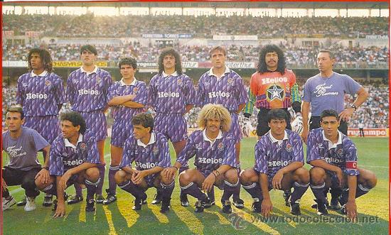 Colecionismo desportivo: REAL VALLADOLID: Recorte de los primeros a&ntilde;os 90