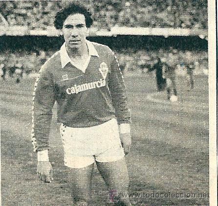 Collezionismo sportivo: REAL MURCIA: Recorte de MOYANO. Mediados de los a&ntilde;os 80