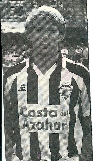 Collezionismo sportivo: CLUB DEPORTIVO CASTELL&Oacute;N: Recorte de GAIZKA MENDIETA. Primeros a&ntilde;os 90