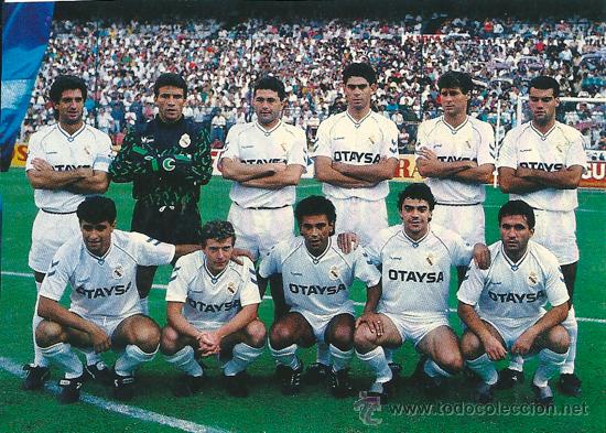 Collezionismo sportivo: REAL MADRID: Recorte de los primeros a&ntilde;os 90