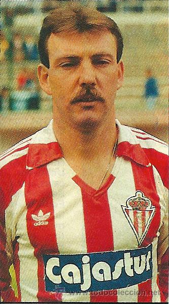 Colecionismo desportivo: REAL SPORTING DE GIJ&Oacute;N: Recorte de CUNDI. 1987