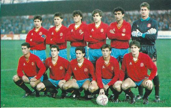 Collezionismo sportivo: SELECCI&Oacute;N ESPA&Ntilde;OLA DE F&Uacute;TBOL SUB-21: Recorte de 1991