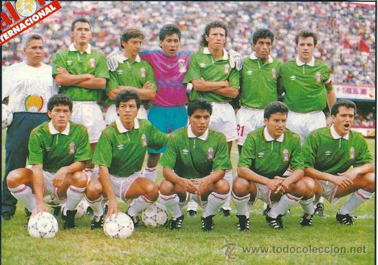 Collezionismo sportivo: SELECCI&Oacute;N DE F&Uacute;TBOL DE M&Eacute;XICO: Recorte de los primeros 90