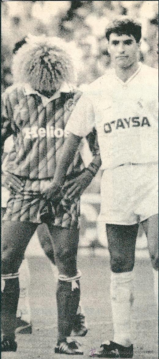 Collezionismo sportivo: Recorte de MICHEL Y VALDERRAMA EN SU FAMOSO INCIDENTE