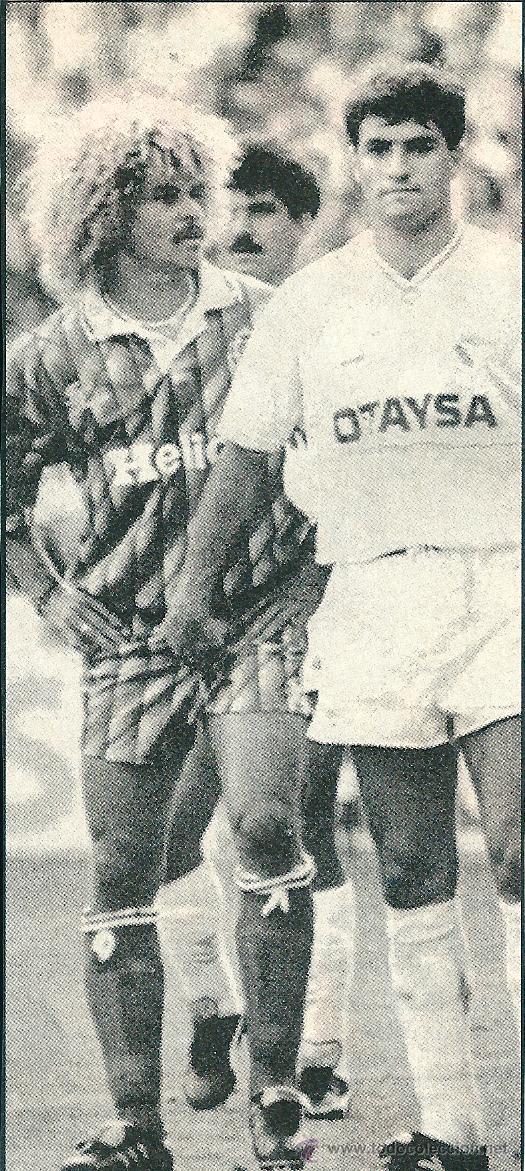 Collezionismo sportivo: Recorte de MICHEL Y VALDERRAMA EN SU FAMOSO INCIDENTE