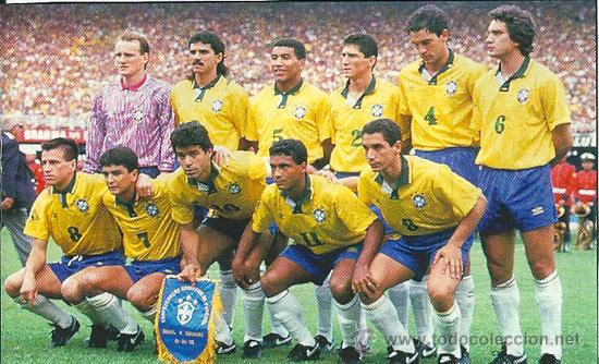 Collezionismo sportivo: SELECCI&Oacute;N DE F&Uacute;TBOL DEBRASIL: Recorte de un equipo de 1994