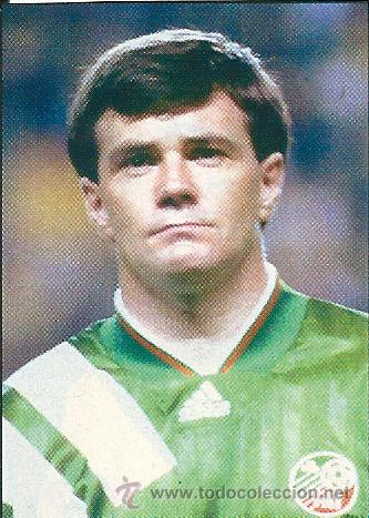 Collectionnisme sportif: SELECCI&Oacute;N DE F&Uacute;TBOL DE IRLANDA ( EIRE ): Recorte de HOUGHTON. 1990