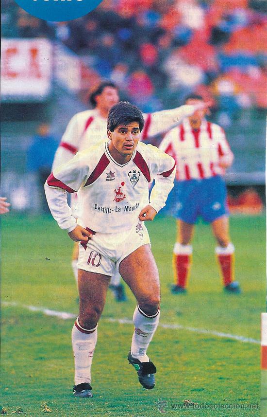Colecionismo desportivo: ALBACETE BALOMPI&Eacute;: Gran recorte de JOS&Eacute; LU&Iacute;S ZALAZAR. Primeros 90