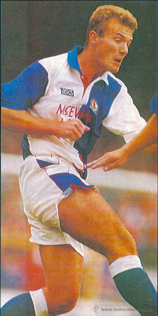 Colecionismo desportivo: BLACKBURN ROVERS: Gran recorte de ALAN SHEARER. Mediados de los 90