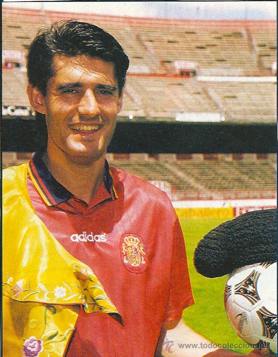 Collezionismo sportivo: SELECCI&Oacute;N ESPA&Ntilde;OLA DE F&Uacute;TBOL: Recorte de CAMINERO. Mediados de los 90