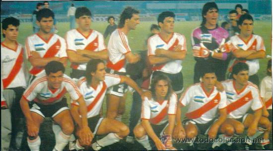 Collezionismo sportivo: RIVER PLATE: Recorte de 1990, aproximadamente