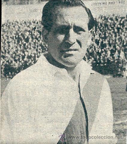 Collezionismo sportivo: AD. RAYO VALLECANO: Recorte de GABRIEL ALONSO. A&Ntilde;OS 50
