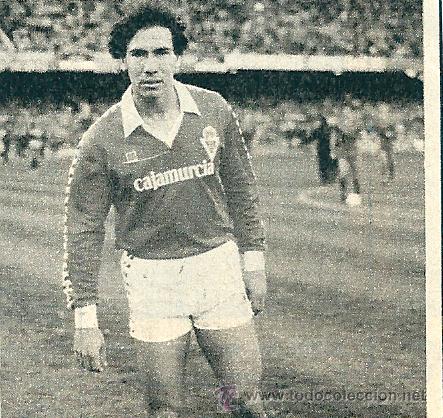Collezionismo sportivo: REAL MURCIA: Recorte de MOYANO. A&ntilde;os 80