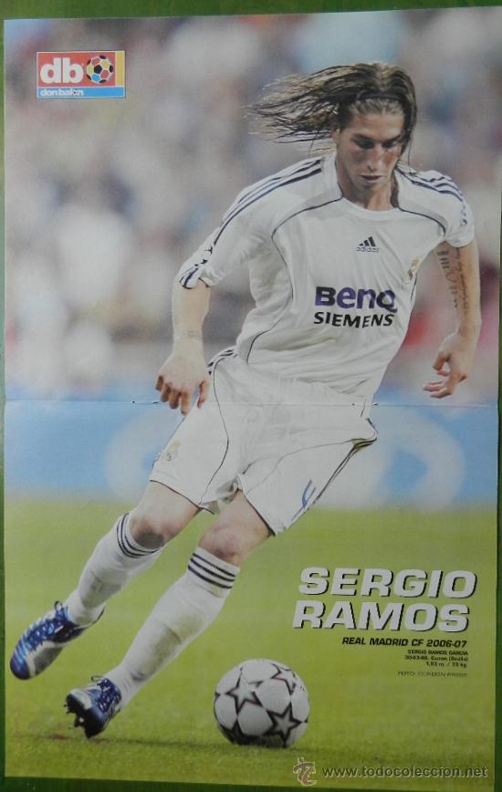 Coleccionismo deportivo: POSTER SERGIO RAMOS (REAL MADRID) 2006/2007 - REVISTA DON BALON LIGA 06/07 - FUTBOL -
