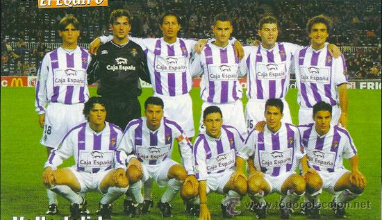 Sports collectibles: REAL VALLADOLID: Recorte del 2002, aprox.