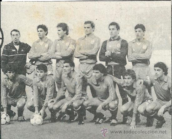 Colecionismo desportivo: SELECCI&Oacute;N ESPA&Ntilde;OLA SUB 23: Recorte del equipo Campe&oacute;n de Europa en 1986
