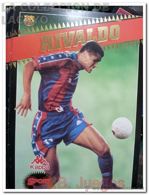 Coleccionismo deportivo: CARTEL RIVALDO LIGA 97-98 SPORT 20 X 30