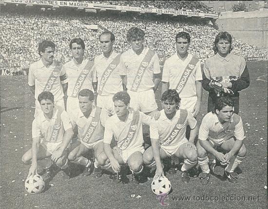Collezionismo sportivo: RAYO VALLECANO: Recorte de 1990, aprox.
