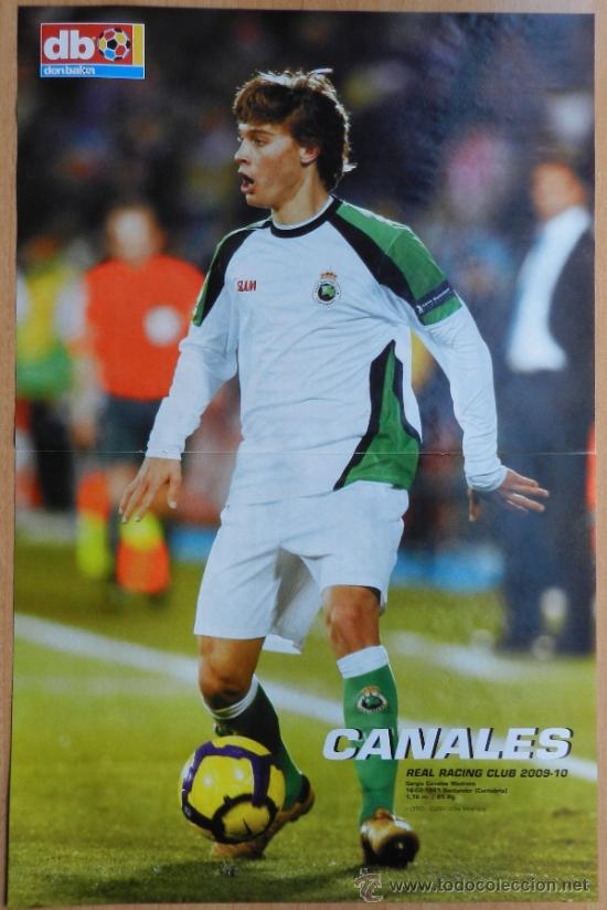 Coleccionismo deportivo: POSTER SERGIO CANALES (RACING DE SANTANDER) 2009/2010 - REVISTA DON BALON LIGA 09/10 FUTBOL -