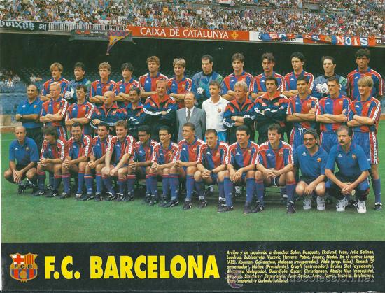 Coleccionismo deportivo: BAR&Ccedil;A: Minip&oacute;ster de la temporada 93-94 - Foto 1