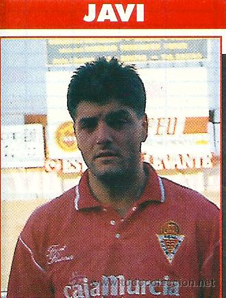 Collectionnisme sportif: REAL MURCIA: Recorte de JAVI. Temporada 93-94