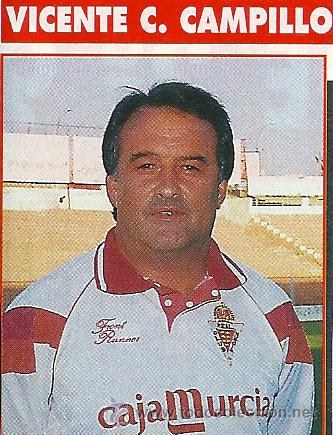 Collectionnisme sportif: REAL MURCIA: Recorte del entrenador VICENTE C. CAMPILLO. Temporada 93-94