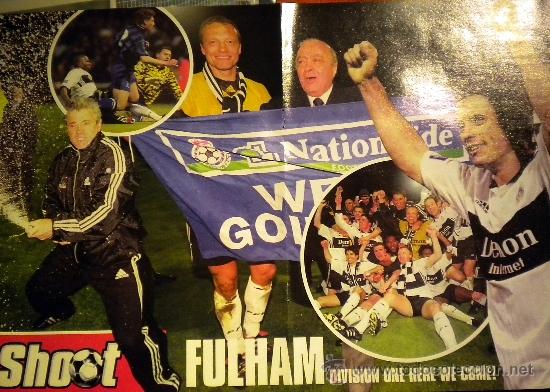 Coleccionismo deportivo: POSTER DOBLE FULLHAM Y SUNDERLAND - Foto 1