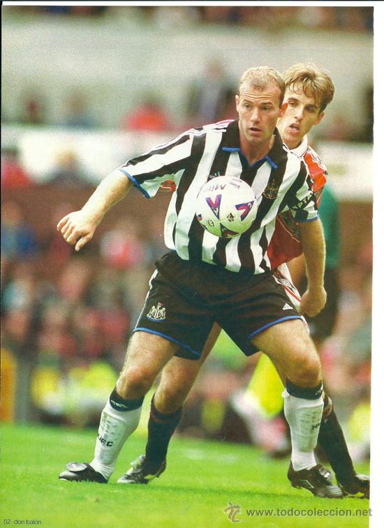 Collectionnisme sportif: NEWCASTLE UNITED: Minip&oacute;ster de ALAN SHEARER