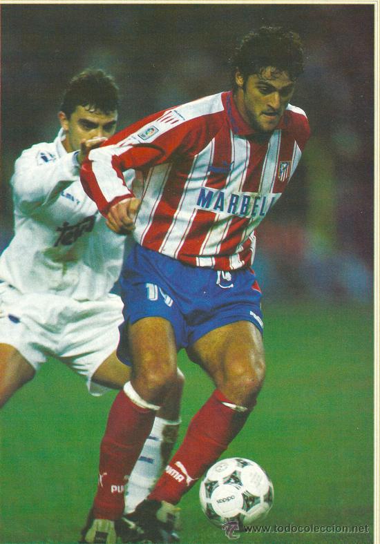 Coleccionismo deportivo: ATL&Eacute;TICO DE MADRID: Minip&oacute;ster de KIKO NARV&Aacute;EZ. A&Ntilde;OS 90