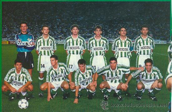 Collezionismo sportivo: REAL BETIS BALOMPIE: Recorte de los a&ntilde;os 90