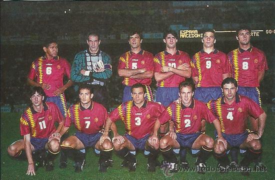 Collezionismo sportivo: SELECCI&Oacute;N ESPA&Ntilde;OLA DE F&Uacute;TBOL: Recorte de los a&ntilde;os 90