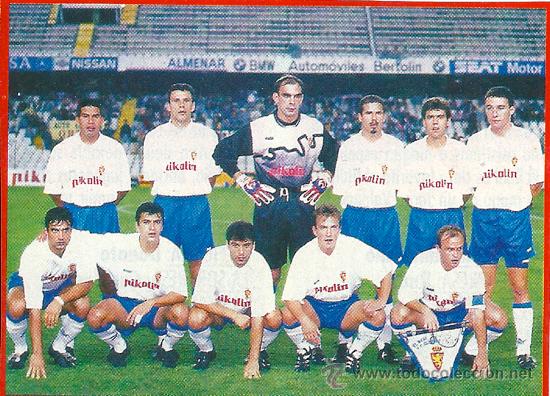 Collezionismo sportivo: REAL ZARAGOZA : RECORTE DE LOS A&Ntilde;OS 90
