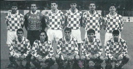 Colecionismo desportivo: SELECCI&Oacute;N DE F&Uacute;TBOL DE CROACIA: Recorte de los a&ntilde;os 90