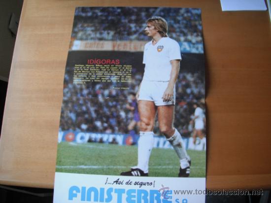 Coleccionismo deportivo: POSTER IDIGORAS. VALENCIA C.F. - Foto 1