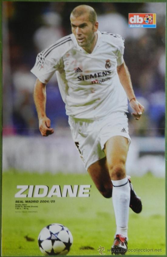 Poster Zidane Real Madrid 2004 2005 Revista Verkauft Durch Direktverkauf 36918475