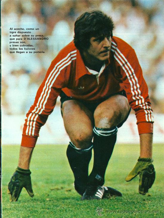 Colecionismo desportivo: UNION DEPORTIVA SALAMANCA: Minip&oacute;ster de JORGE D&acute;ALESSANDRO. 1979