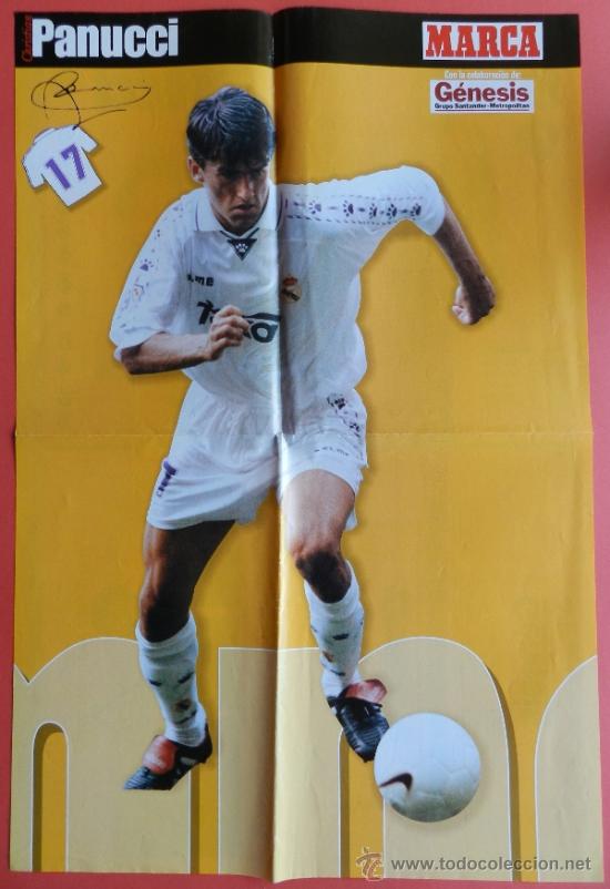 Collezionismo sportivo: POSTER GRANDE CHRISTIAN PANUCCI REAL MADRID - DIARIO MARCA -