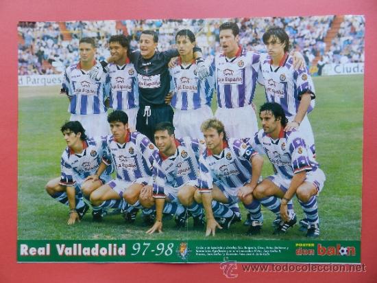 Sports collectibles: POSTER REAL VALLADOLID 97/98 - REVISTA DON BALON LIGA 1997/1998 FUTBOL ALINEACION -