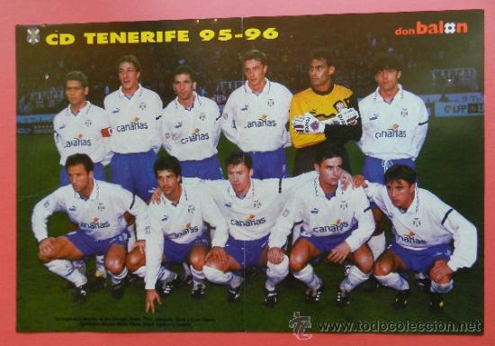 Coleccionismo deportivo: POSTER CD TENERIFE 95/96 - REVISTA DON BALON LIGA 1995/1996 FUTBOL ALINEACION -