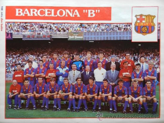 Mini Poster Fc Barcelona B 91 92 Don Balon Li Comprar Carteles De Futbol Antiguos En Todocoleccion