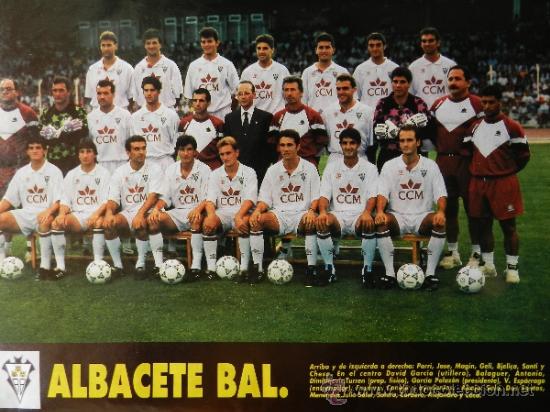 Coleccionismo deportivo: MINI POSTER ALBACETE BALOMPIE 93/94 - DON BALON LIGA 1993/1994 PLANTILLA -