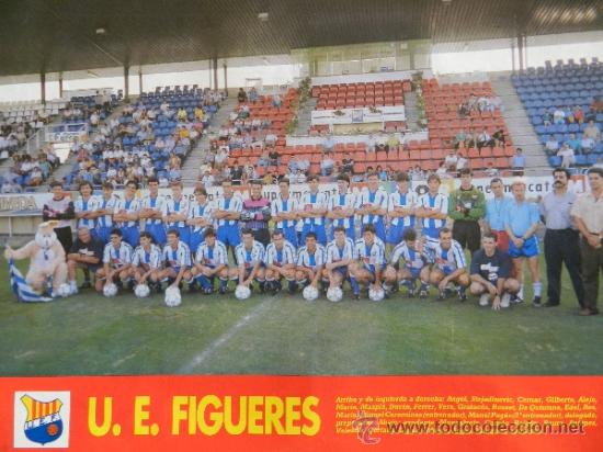 Coleccionismo deportivo: MINI POSTER UE FIGUERES 92/93 - DON BALON LIGA 1992/1993 SEGUNDA DIVISION PLANTILLA -