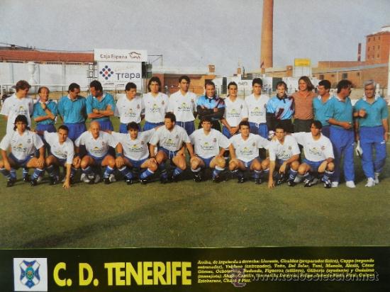 Sammelleidenschaft Sport: MINI POSTER CD TENERIFE 92/93 - DON BALON LIGA 1992/1993 PRIMERA DIVISION PLANTILLA -