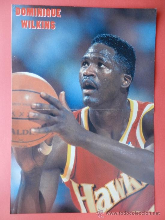 Sammelleidenschaft Sport: POSTER DOMINIQUE WILKINS (ATLANTA HAWKS) - NBA BASKET BALONCESTO -