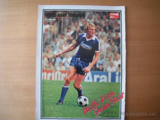 Collectionnisme sportif: POSTER FUTBALL SPORT. 1/2 PAGINA. FRANZ-JOSEF TENHAGEN. BOCHUM. A&Ntilde;OS 80&acute;