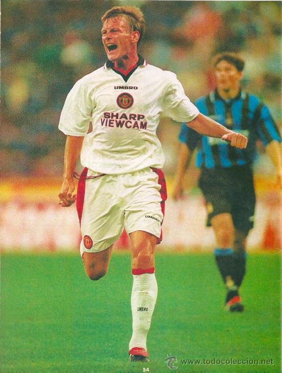 Collezionismo sportivo: MANCHESTER UNITED: Minip&oacute;ster de SHERINGHAM. 1997