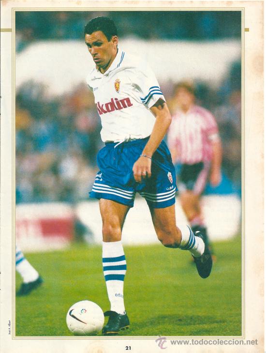 Collezionismo sportivo: REAL ZARAGOZA: Minip&oacute;ster de GUATAVO POYET. 1997