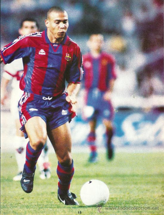 Coleccionismo deportivo: BAR&Ccedil;A: Minip&oacute;ster de RONALDO. 1997 - Foto 1