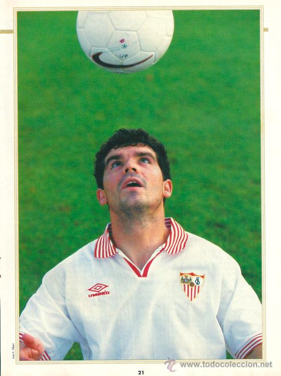 Coleccionismo deportivo: SEVILLA CF: Minip&oacute;ster de ON&Eacute;SIMO. 1997 - Foto 1