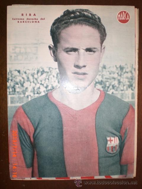 Coleccionismo deportivo: ANTIGUA LAMINA DE MARCA - RIBA DEL BARCELONA